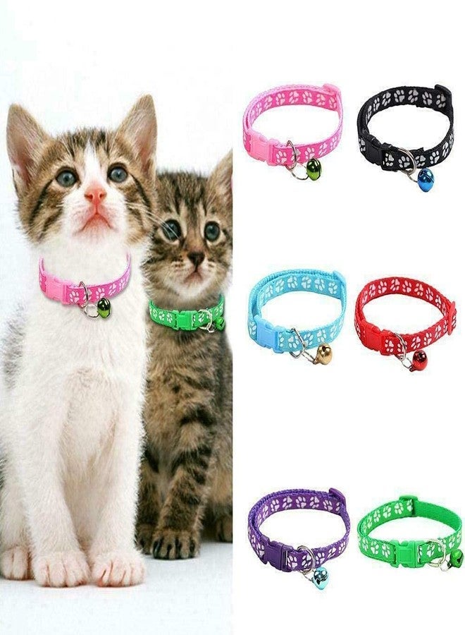 Pups&Pets طوق أمان للقطط قابل للتعديل من النايلون مع جرس من Pups&Pets للقطط الصغيرة والكلاب الصغيرة (عبوة من قطعتين) متوفر حسب اللون - Image 2